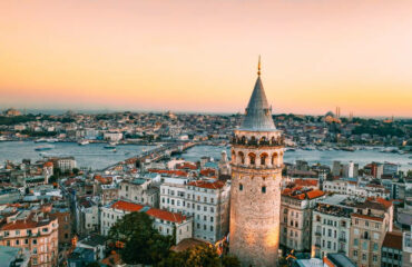 The Galata Tower (Turkish: Galata Kulesi), or with the current official name Galata Kulesi Museum (Turkish: Galata Kulesi Müzesi), is a tower in the Beyoğlu district of Istanbul, Turkey. It is named after the quarter in which it's located, Galata. Built as a watchtower at the highest point of the Walls of Galata, the tower is now an exhibition space and museum, and one of the symbols of Beyoğlu and Istanbul.