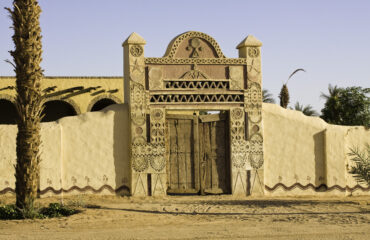 Traditional Nubian door - Italian camp